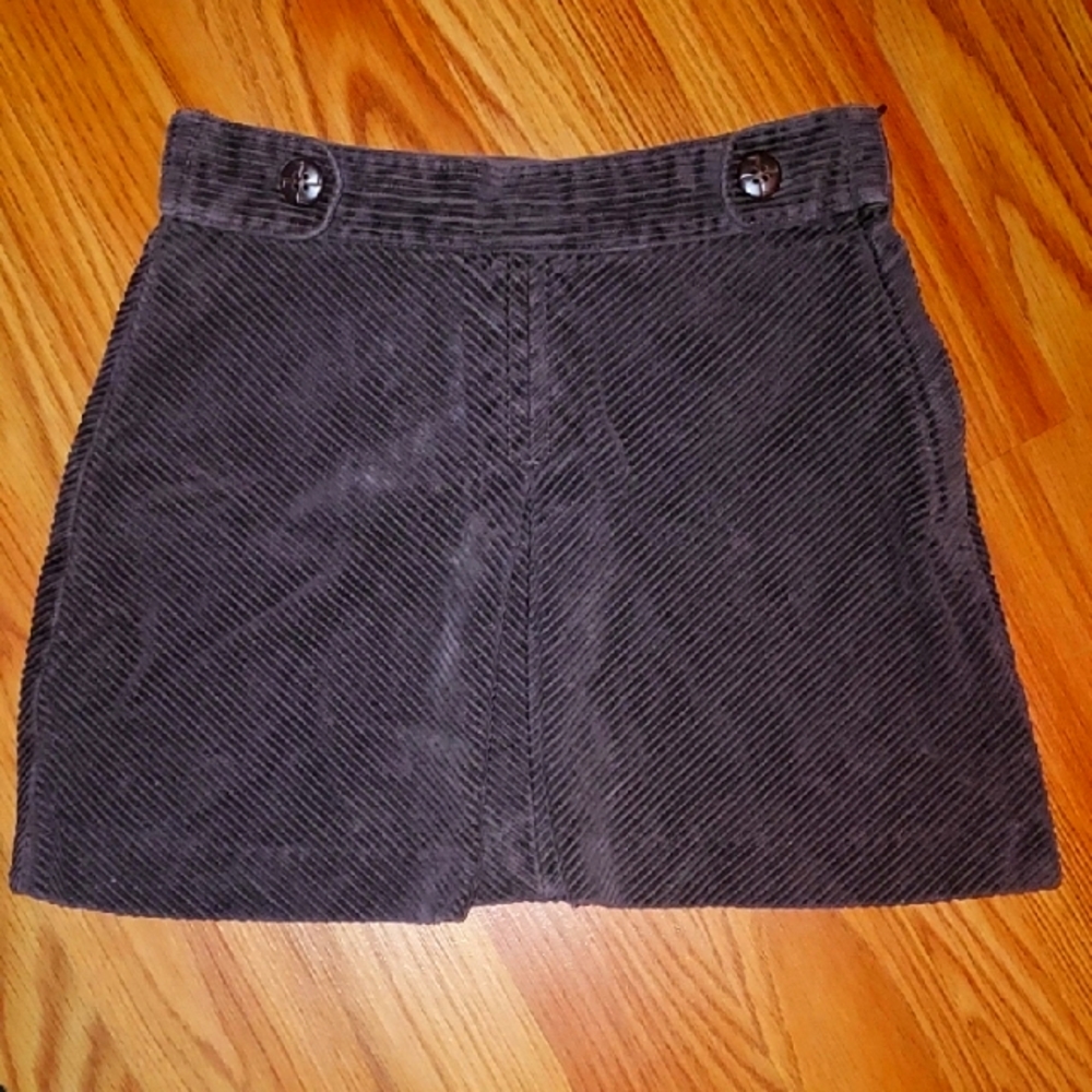 Stylish Brown Corduroy Skirt